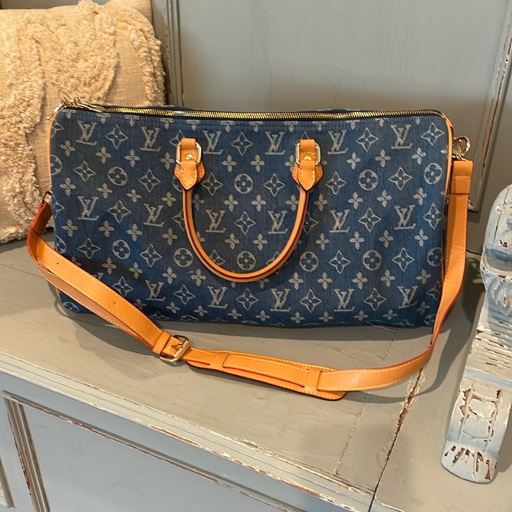 Designer inspired design duffle weekender bag